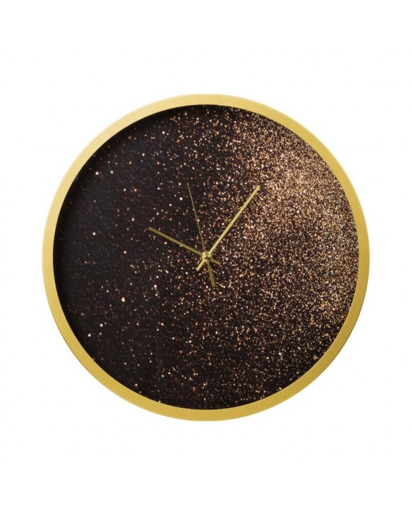 Zegar ścienny 60x5x60cm 20B czarny/złoty Eurofirany 