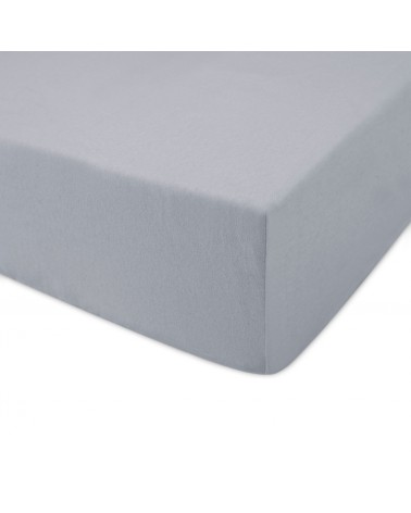 Prześcieradło bawełna jersey Premium 120x200x20 z gumką popielate Darymex