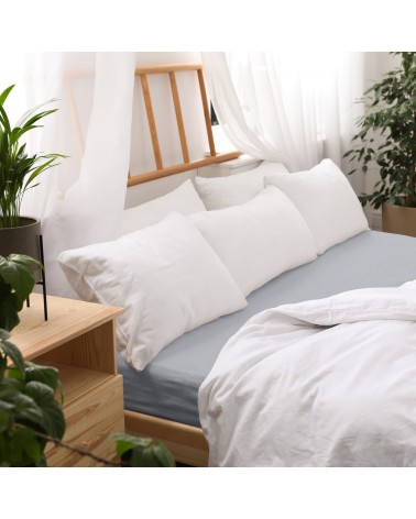 Prześcieradło bawełna jersey Premium 120x200x20 z gumką popielate Darymex