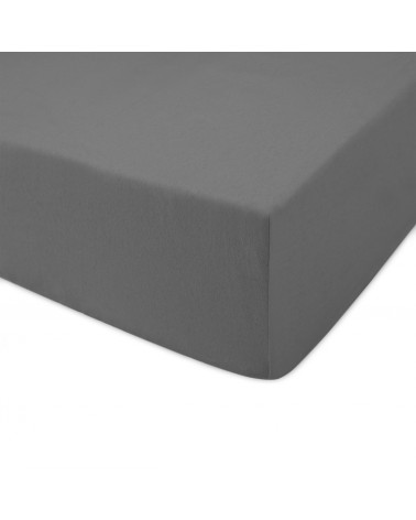 Prześcieradło bawełna jersey Premium 140x200x20 z gumką szare Darymex