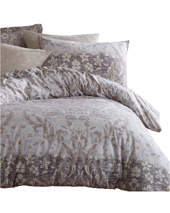 Pościel bawełna 200x220 + 2x70x80cm Floral Brown COTTONLOVE EXCLUSIVE Darymex 