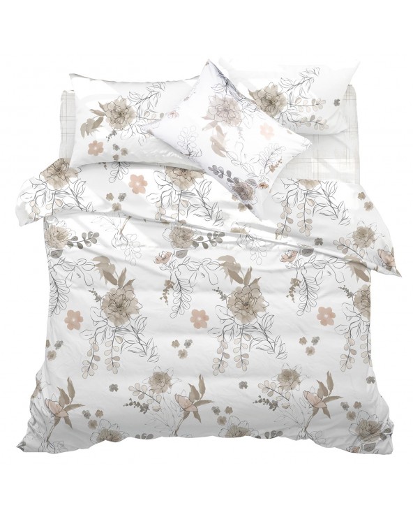 Pościel bawełna 200x220 + 2x70x80cm Larin Brown COTTONLOVE EXCLUSIVE Darymex 