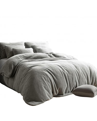 Pościel frotte 200x220 + 2x70x80cm popiel Darymex 