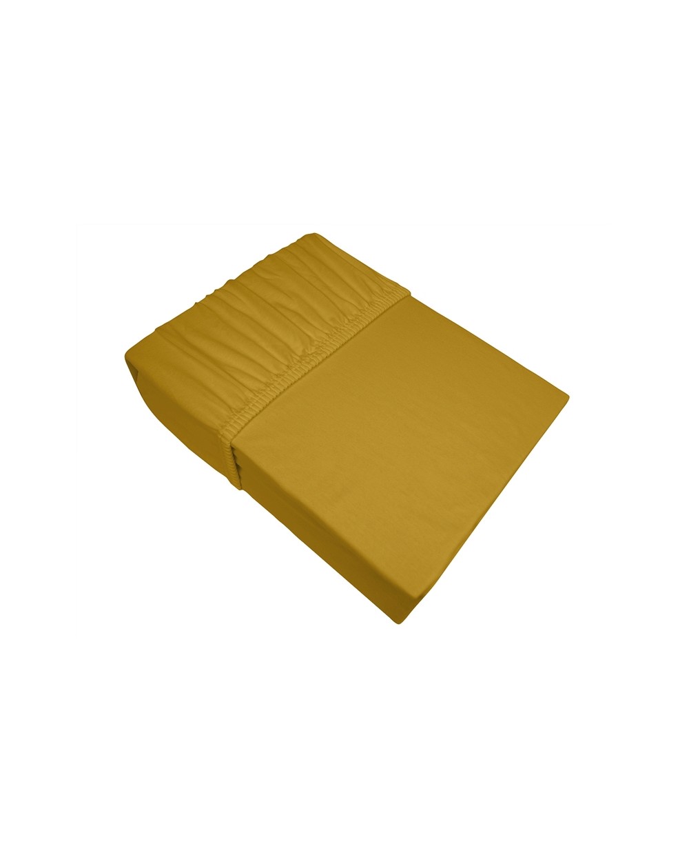 Prześcieradło bawełna jersey 120x200x25 z gumką Bielbaw kurkuma Greno