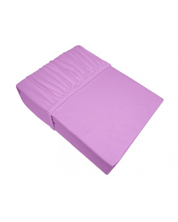 Prześcieradło bawełna jersey 160x200x25 z gumką Bielbaw wrzosowe Greno