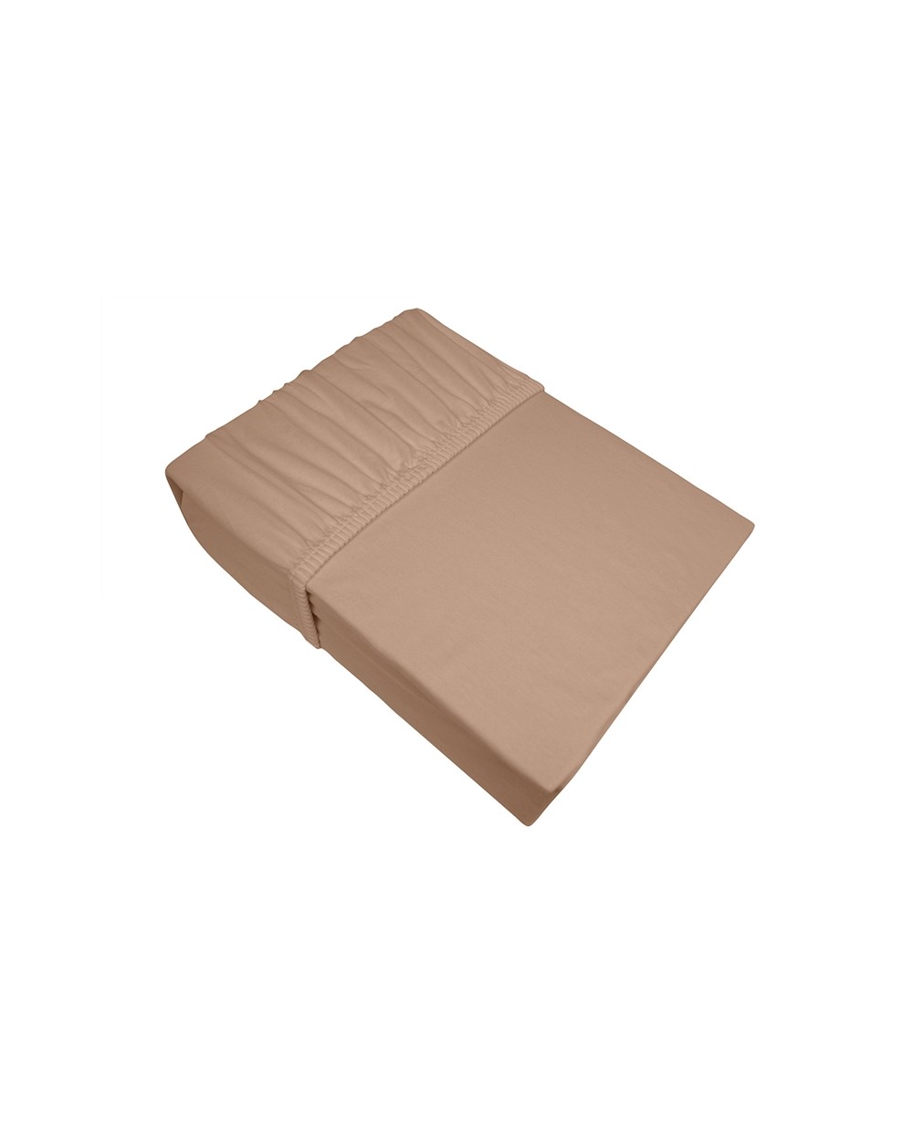 Prześcieradło bawełna jersey 90x200x25 z gumką Bielbaw beżowe Greno