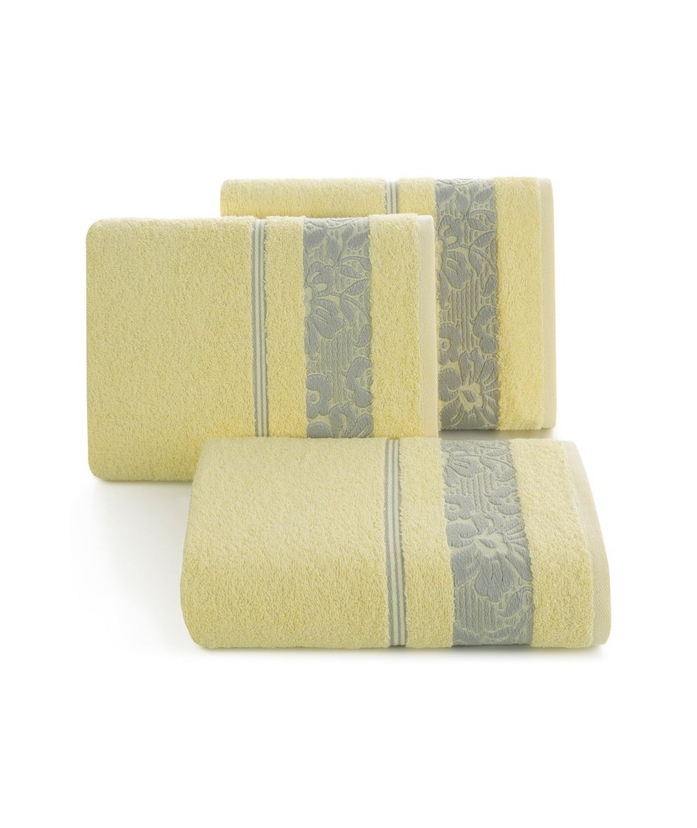 Ręcznik bawełna Sylwia 70x140 jasnożółty