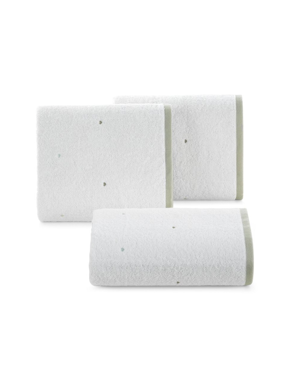 Ręcznik bawełna 70x140 Baby 60 biały/miętowy Eurofirany