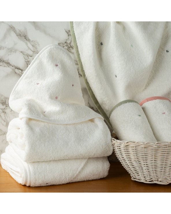 Ręcznik bawełna 70x140 Baby 60 biały/miętowy Eurofirany