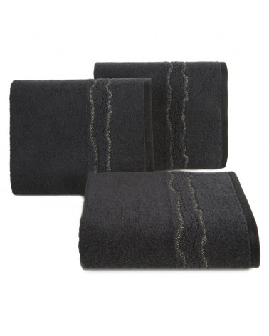 Ręcznik bawełna 70x140 Karin czarny Eurofirany