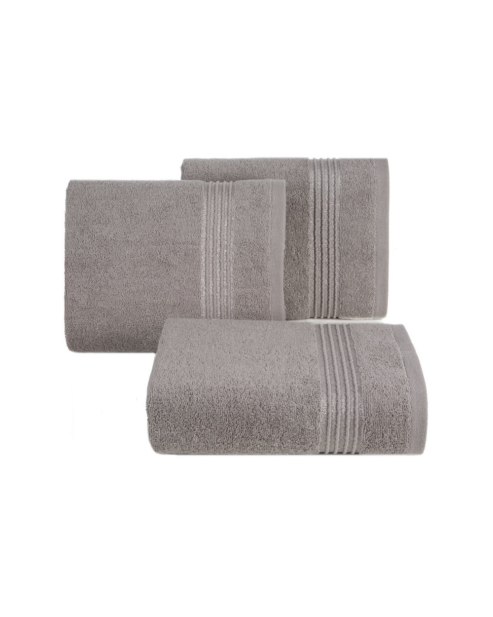 Ręcznik bawełna 70x140 Lila srebrny Eurofirany