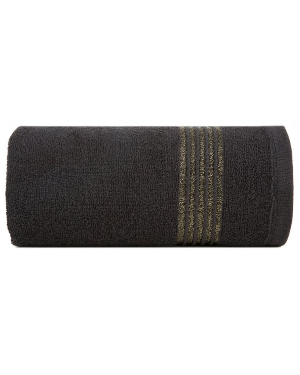 Ręcznik bawełna 30x50 Lila czarny Eurofirany