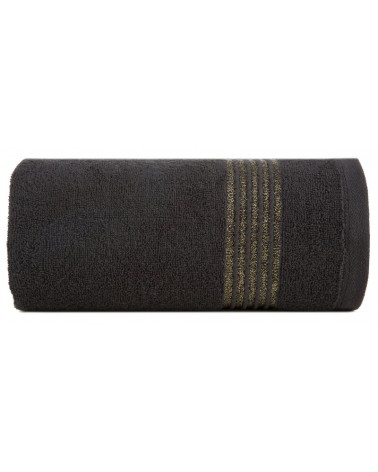 Ręcznik bawełna 30x50 Lila czarny Eurofirany