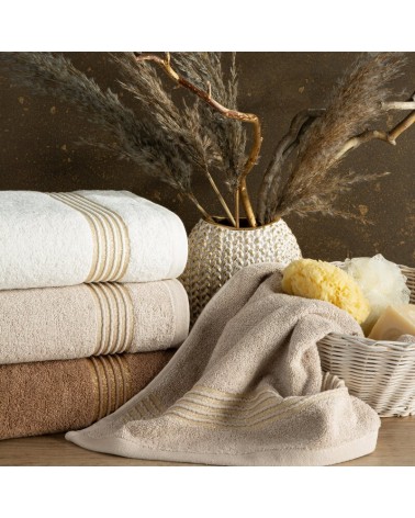 Ręcznik bawełna 50x90 Lila czarny Eurofirany