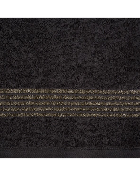 Ręcznik bawełna 70x140 Lila czarny Eurofirany