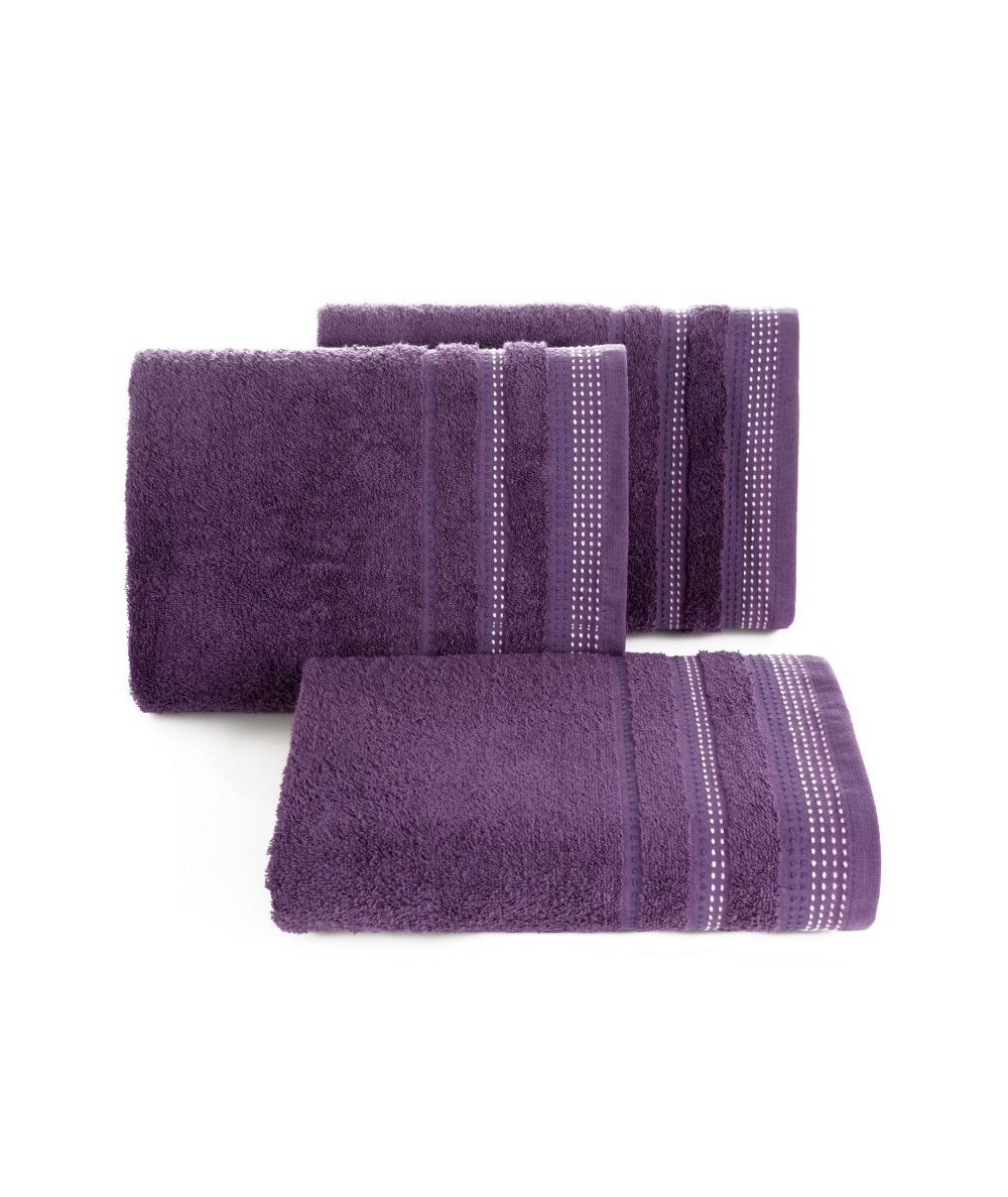 Ręcznik bawełna Pola 50x90 śliwkowy