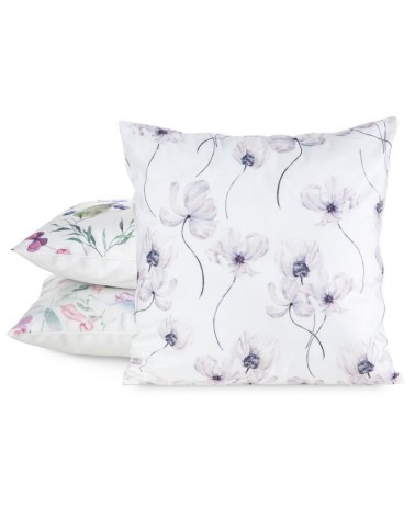 Poszewka minky 45x45 Mink 34 biała/beżowa Eurofirany