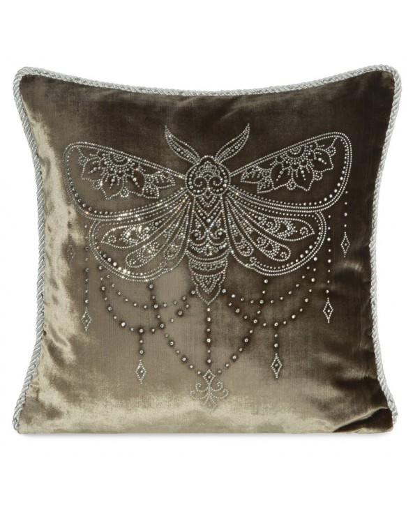 Poszewka velvet 40x40 Royal 8 ciemnobeżowa Eurofirany