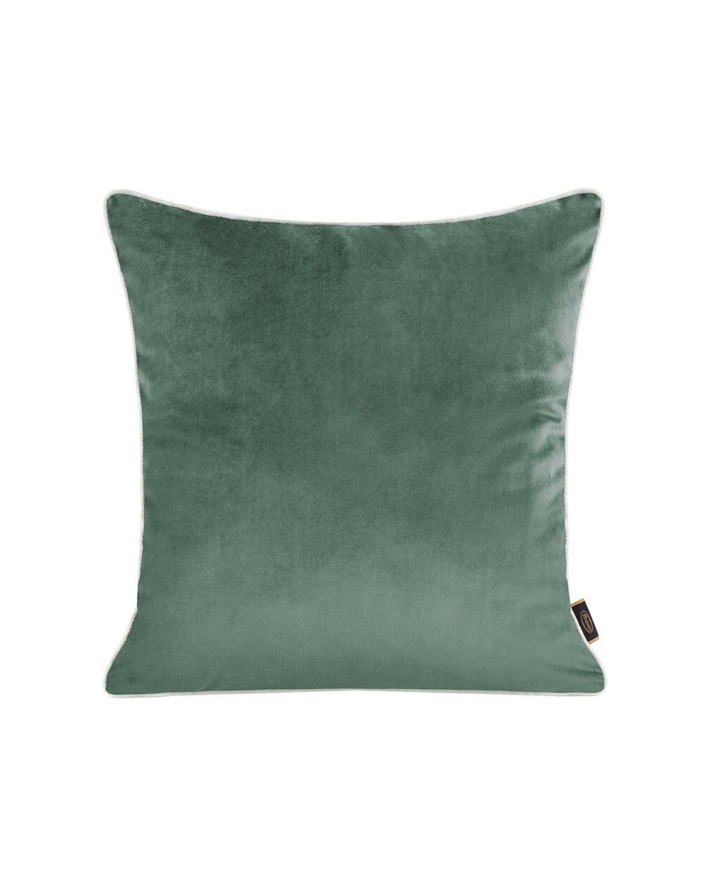 Poszewka velvet 45x45 Velvet 57D ciemnomiętowa/lniana Eurofirany