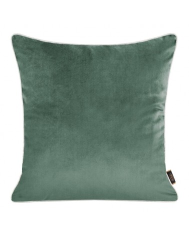 Poszewka velvet 45x45 Velvet 57D ciemnomiętowa/lniana Eurofirany