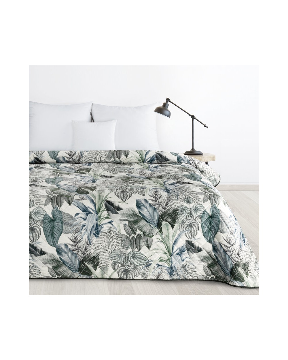 Narzuta velvet 200x220 Davos 2 zielona/srebrna Eurofirany