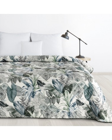 Narzuta velvet 200x220 Davos 2 zielona/srebrna Eurofirany