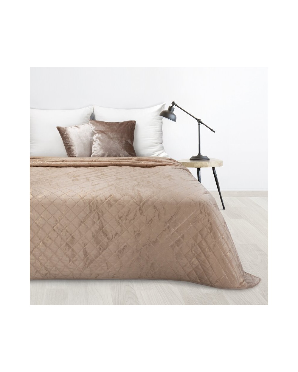 Narzuta velvet 200x220 Luiz 6 beżowa/złota Eurofirany