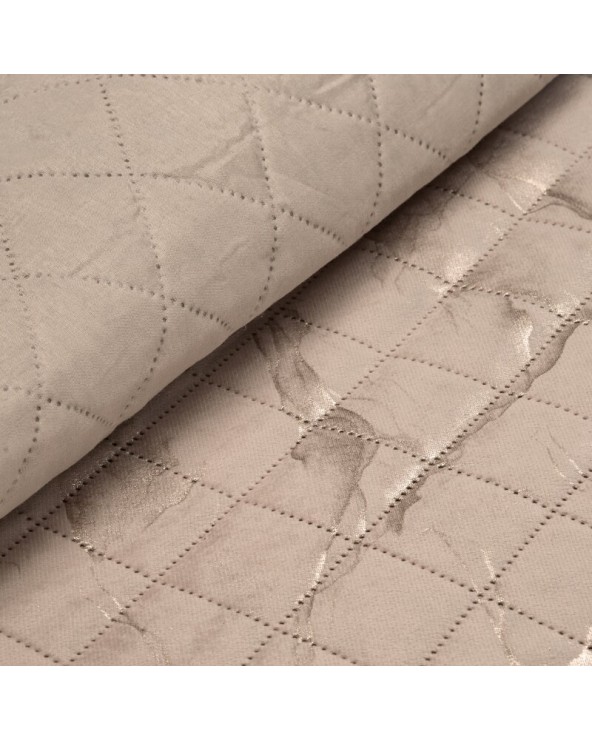 Narzuta velvet 200x220 Luiz 6 beżowa/złota Eurofirany