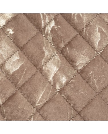 Narzuta velvet 200x220 Luiz 6 ciemnobeżowa/złota Eurofirany