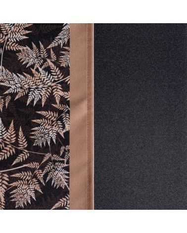 Obrus 140x260 z bieżnikiem 33x260 Anita czarny kpl 2 szt Eurofirany