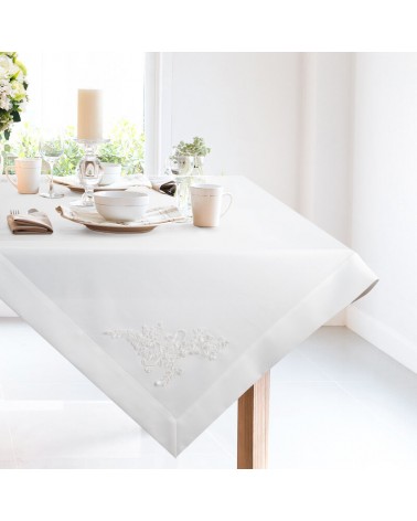 Obrus 85x85 Bari biały Eurofirany