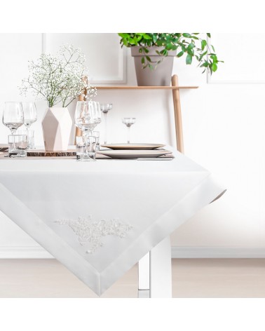 Obrus 85x85 Bari biały Eurofirany
