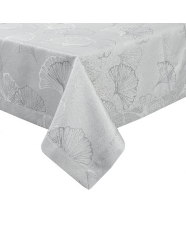 Obrus plamoodporny 145x400 Diana srebrny Eurofirany