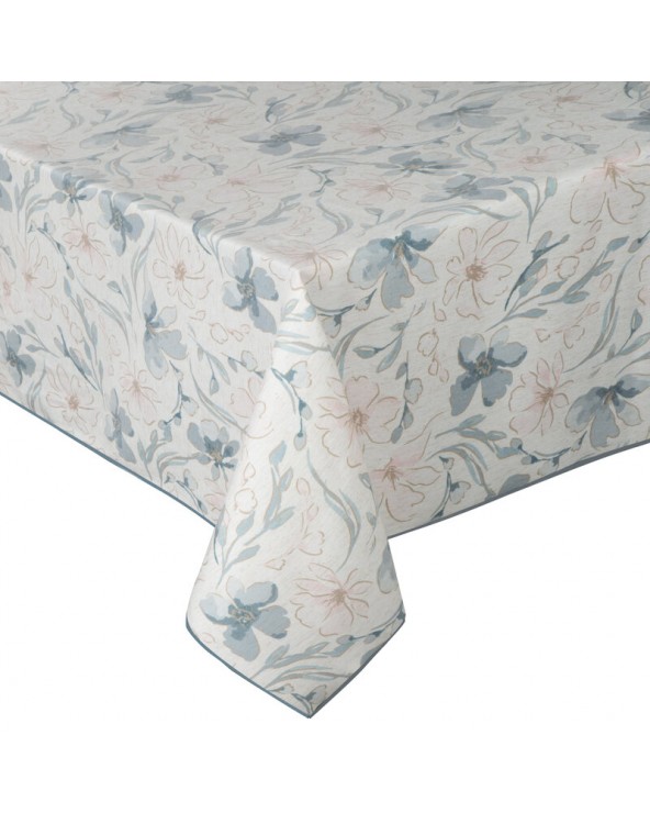 Obrus z lnem 145x220 Ines 10 beżowy Eurofirany