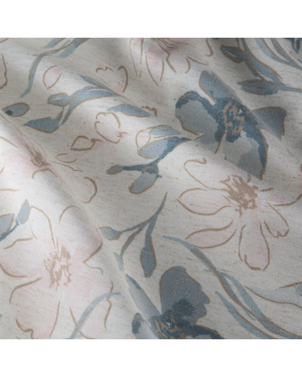 Obrus z lnem 145x300 Ines 10 beżowy Eurofirany