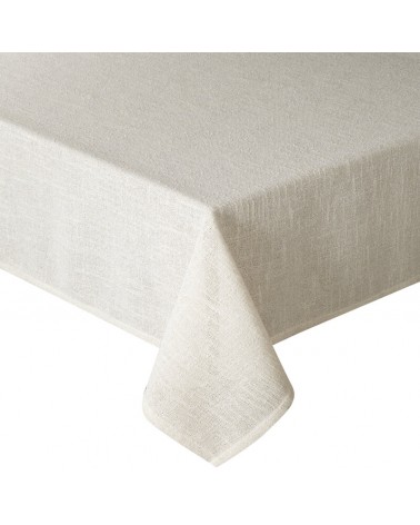 Obrus 145x300 Ines 12 kremowy/złoty Eurofirany