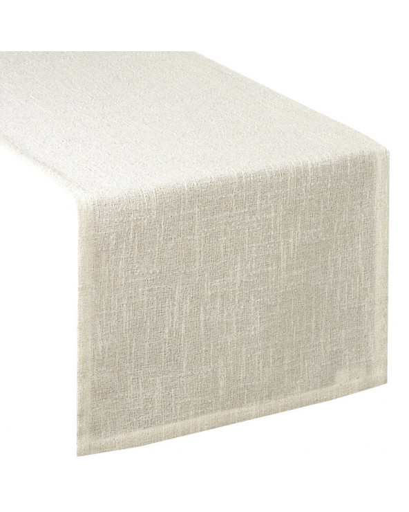 Bieżnik 40x140 Ines 12 kremowy/złoty Eurofirany