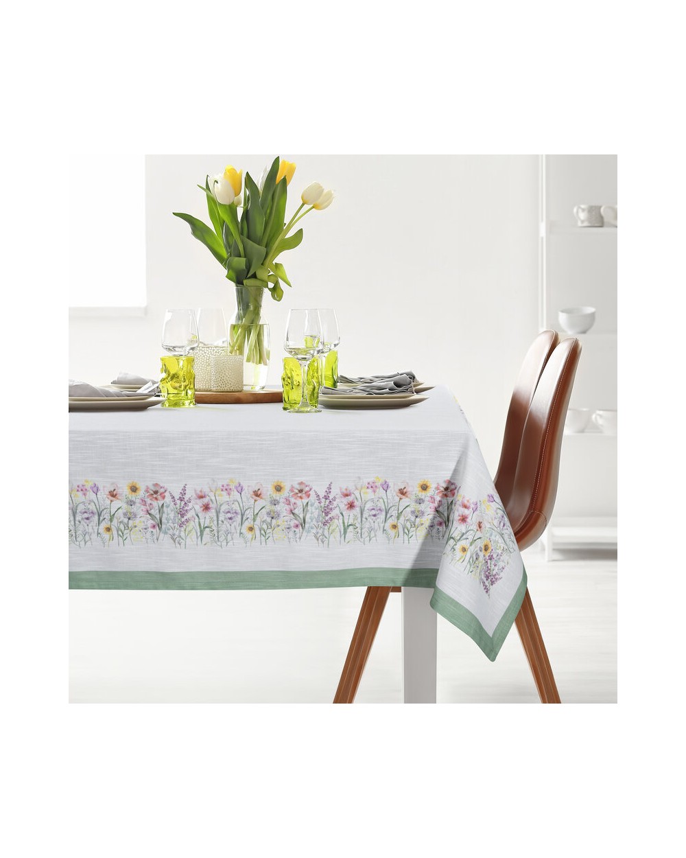 Obrus 140x220 Summer 9 zielony Eurofirany