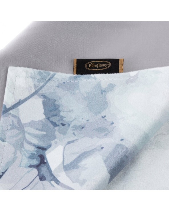Serwetka 30x40 Velvet kpl 4 szt kremowa/niebieska Eurofirany