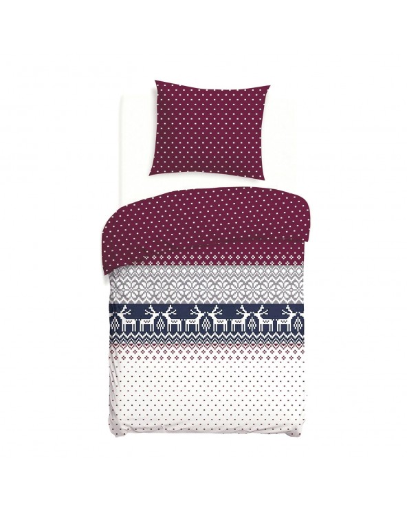 Pościel flanela bawełniana 140x200 + 1x70x80cm 31515/1 FLANELOVE Darymex