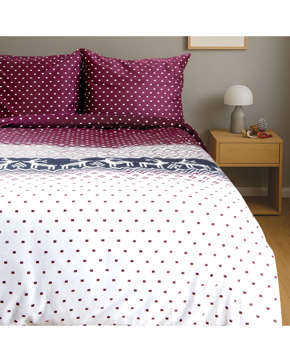 Pościel flanela bawełniana 160x200 + 2x70x80cm 31515/1 FLANELOVE Darymex