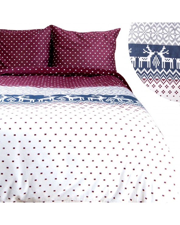 Pościel flanela bawełniana 160x200 + 2x70x80cm 31515/1 FLANELOVE Darymex