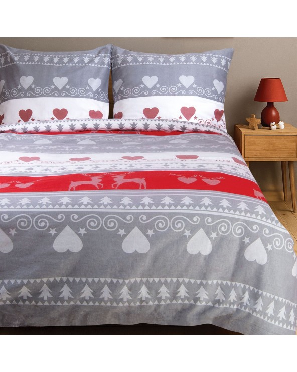 Pościel flanela bawełniana 140x200 + 1x70x80cm 31516/1 FLANELOVE Darymex