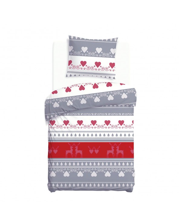 Pościel flanela bawełniana 140x200 + 1x70x80cm 31516/1 FLANELOVE Darymex