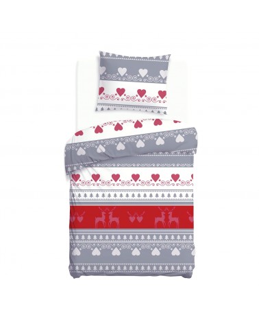 Pościel flanela bawełniana 140x200 + 1x70x80cm 31516/1 FLANELOVE Darymex