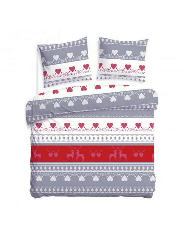 Pościel flanela bawełniana 180x200 + 2x70x80cm 31516/1 FLANELOVE Darymex