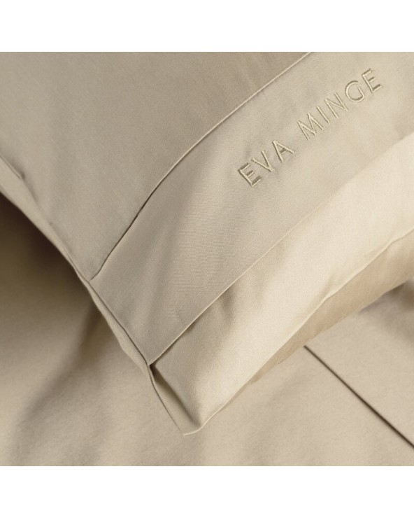 Pościel makosatyna 200x220 + 2x70x80cm Elegant 1D beżowa Eurofirany