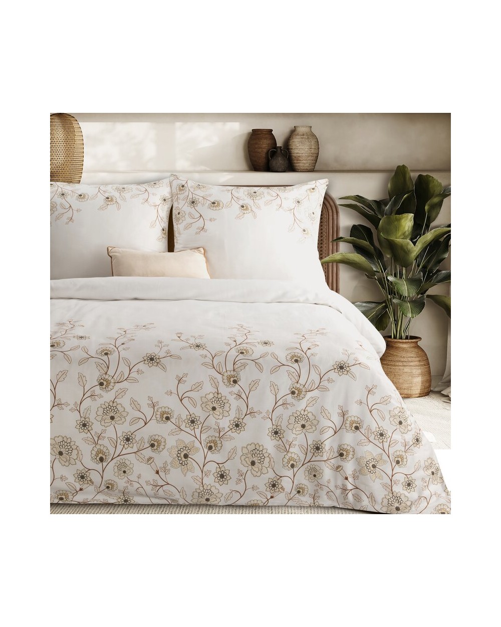 Pościel satyna bawełniana 160x200 + 2x70x80cm Spring 44 Eurofirany