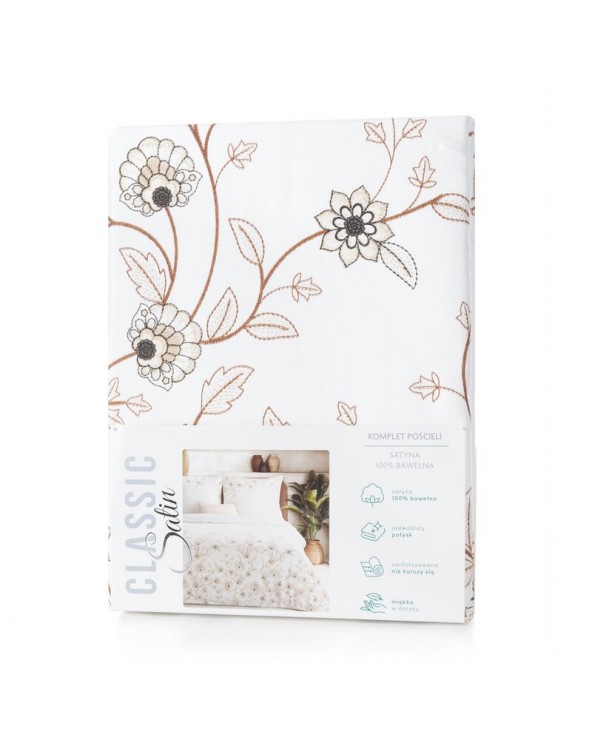 Pościel satyna bawełniana 160x200 + 2x70x80cm Spring 44 Eurofirany