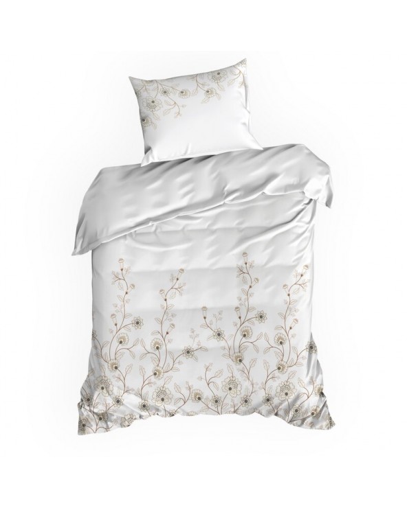 Pościel satyna bawełniana 160x200 + 2x70x80cm Spring 44 Eurofirany
